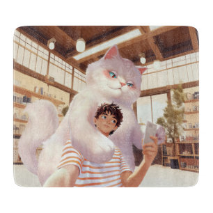 Planche À Découper Un selfie avec le géant du fluffy