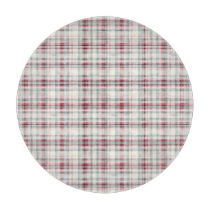 Planche À Découper Un Tartan de Noël Floral Design Series #24