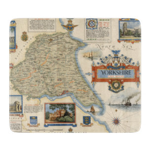 Planche À Découper Une carte de Yorkshire : Équitation est