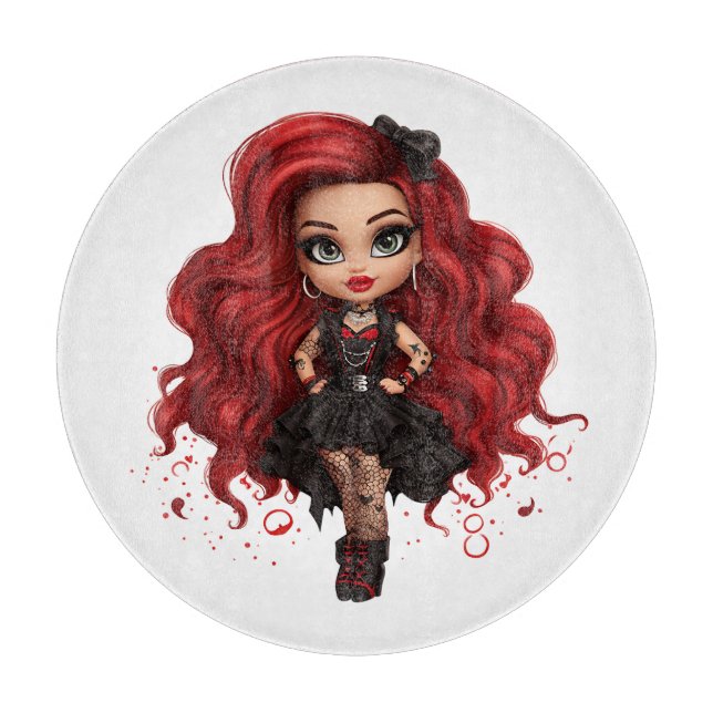Planche À Découper Une mignonne fille Halloween collection de design  (Devant)