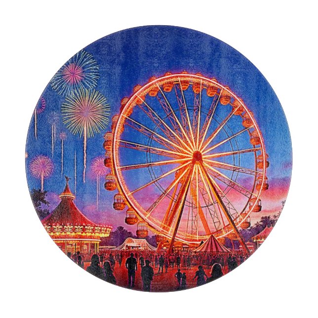 Planche À Découper Une nuit de lumières festives (Devant)