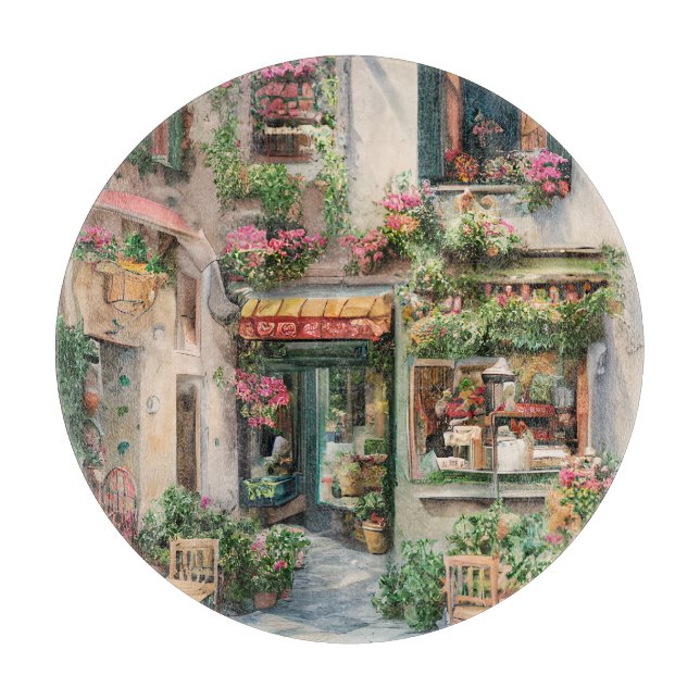 Planche À Découper Une scène de rue italienne Ephemera Design Series  (Devant)