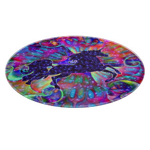 PLANCHE À DÉCOUPER UNICORN OF THE UNIVERSE MULTICOLORED