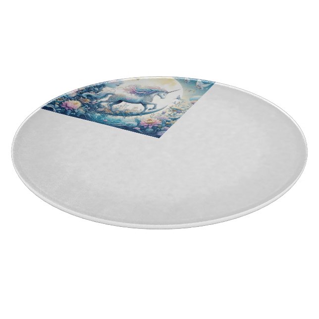 Planche À Découper Unicorne Et La Lune (Coin)