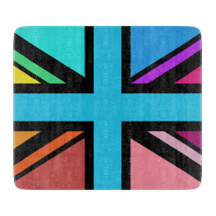 Planche À Découper Union Jack/Drapeau Multicolore+Noir