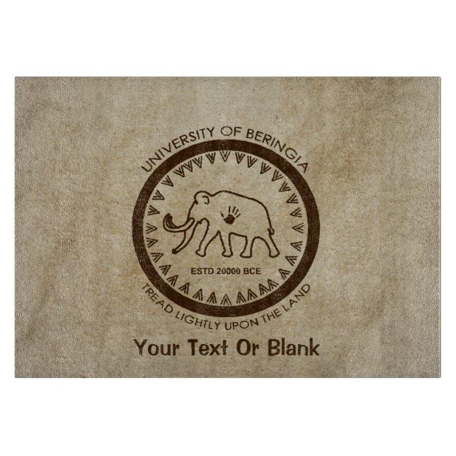 Planche À Découper Université de Beringia Wooly Mammoth Seal (Devant)