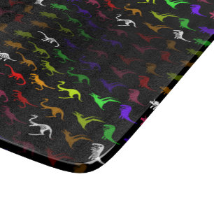Planche À Découper Unusual cool rainbow colorful cute dinosaure