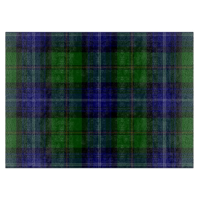 Planche À Découper Urquhart tartan bleu vert plaid (Devant)