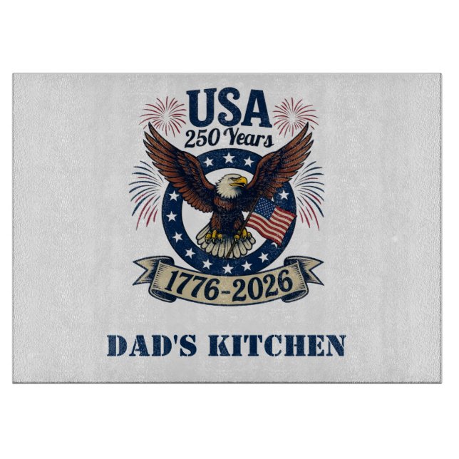 Planche À Découper USA 250 Ans Aigle Américain (Devant)