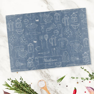 Planche À Découper Ustensiles de cuisine vintage modernes dessin dood