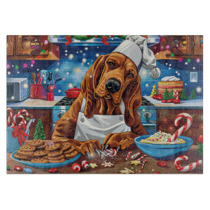 Planche À Découper Vacances de pâtisserie Bloodhound : Noël festif