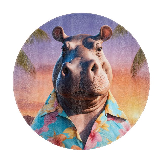 Planche À Découper Vacances Hippopotamus (Devant)