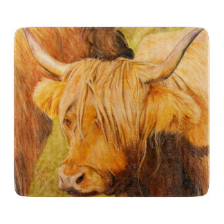 Planche À Découper Vache des montagnes, bétail écossais