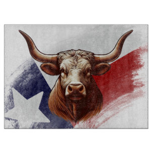 Planche À Découper Vache longhorne du Texas