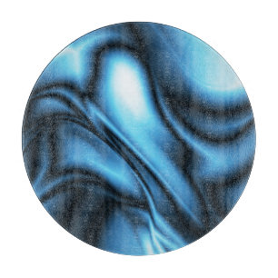 Planche À Découper Vague de soie bleue