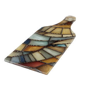 Planche À Découper Vagues en Verre Cathédrale