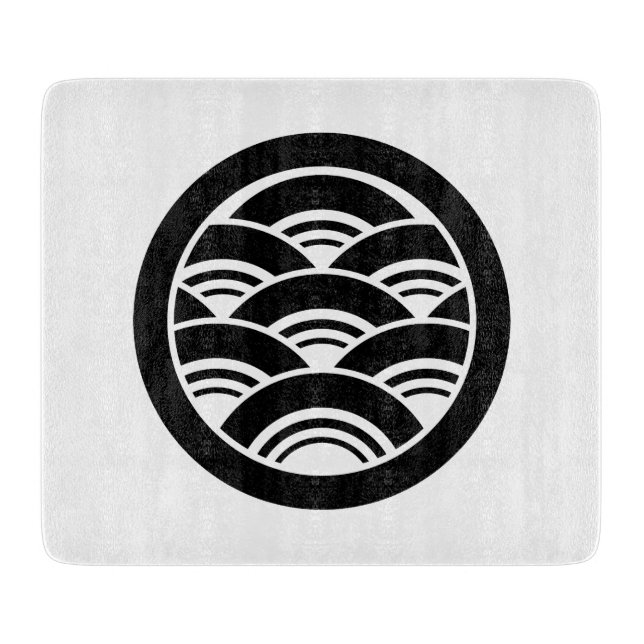 Planche À Découper Vagues superposées en cercle (Devant)