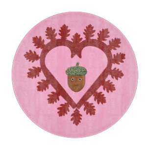 Planche À Découper Valentines Day Love Heart Acorn