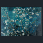 Planche À Découper Van Gogh Almond Blossoms Dark Turquoise<br><div class="desc">Artiste : Vincent Van Gogh Titre : Les fleurs d'amandes ont modifié la couleur</div>