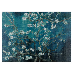 Planche À Découper Van Gogh Almond Blossoms : Turquoise foncé
