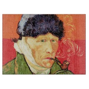 Planche À Découper Van Gogh - Autoportrait avec l'oreille bandée et p