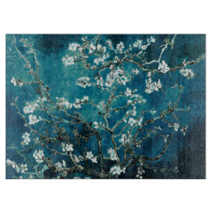 Planche À Découper Van Gogh Floraison d'Amandier Sarcelle Foncé