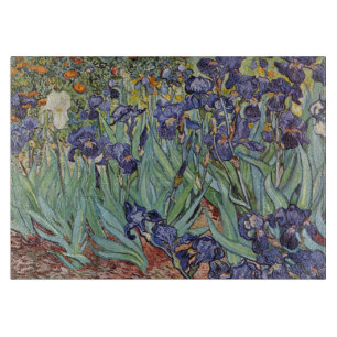 Planche À Découper Van Gogh Irises Peinture impressionniste