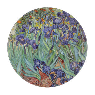Planche À Découper Van Gogh Irises Peinture impressionniste