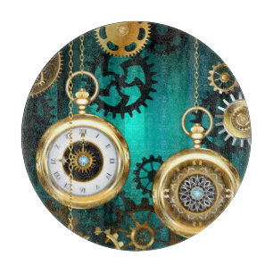 Planche À Découper Veille bijoux Steampunk sur un Arrière - plan vert