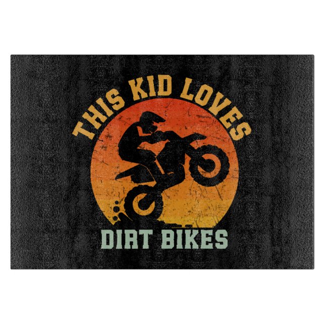 Planche À Découper Vélo de terre drôle pour enfants (Devant)