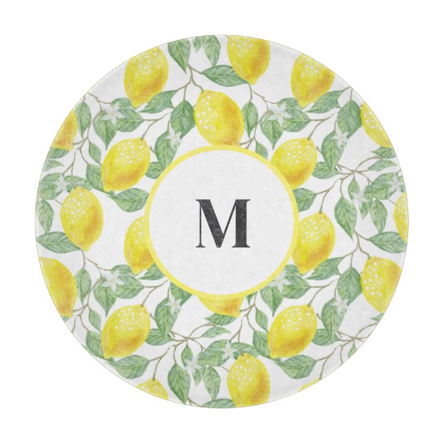 Planche À Découper Verre citron (Devant)