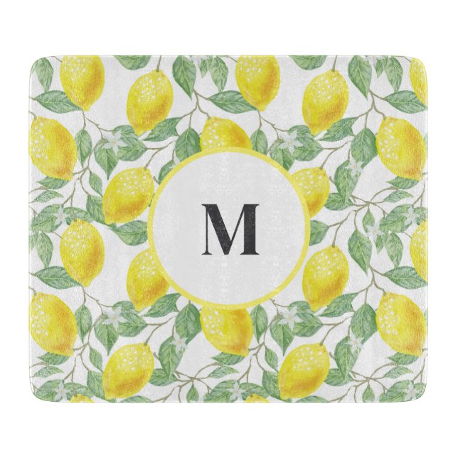 Planche À Découper Verre Citrons (Devant)