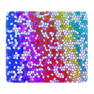 Planche À Découper Verre coloré multicolore