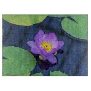 Planche À Découper Verre de nénuphar