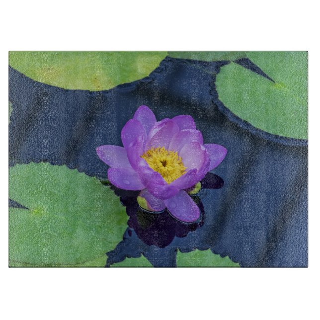 Planche À Découper verre nénuphar (Devant)
