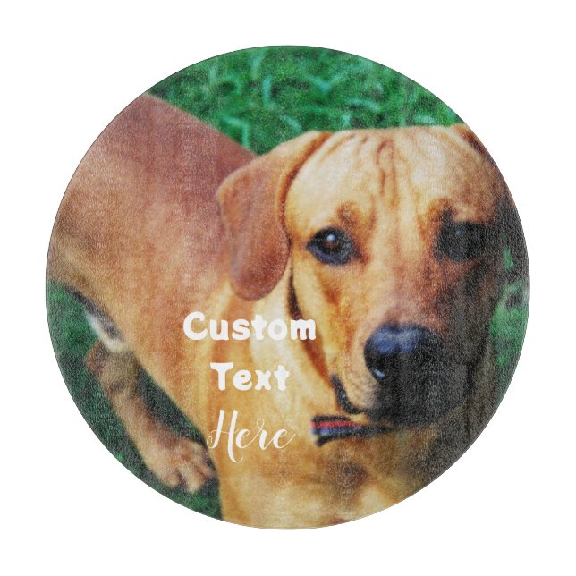 Planche À Découper Verre photo personnalisé (Devant)