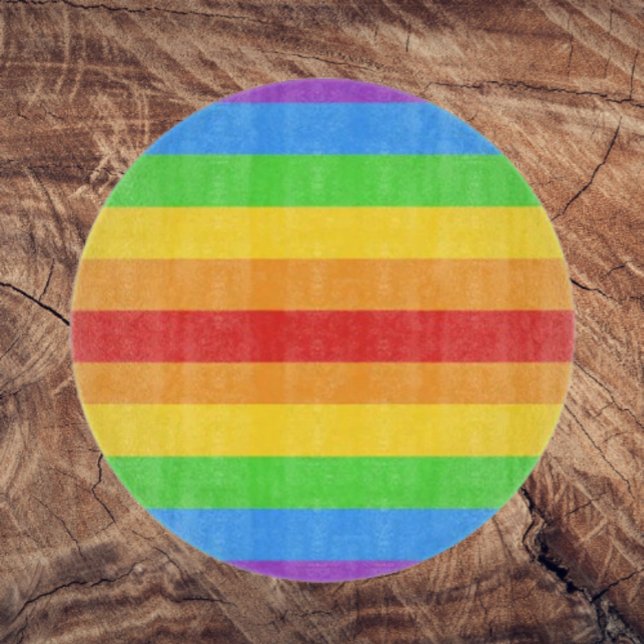 Planche À Découper Verre rond Spectrum of Pride (Créateur téléchargé)