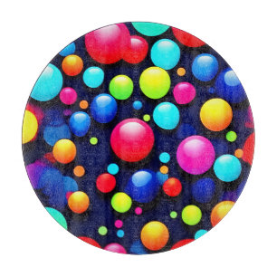 Planche À Découper Vibrant Bubble Pop Art