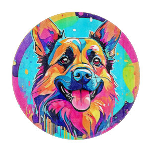 Planche À Découper Vibrant Canine : Happy Puppy Love
