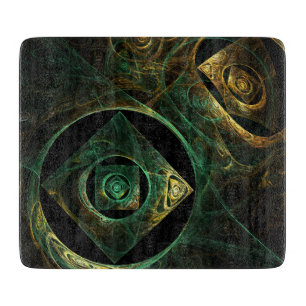 Planche À Découper Vibrations magiques Rectangle d'art Abstrait