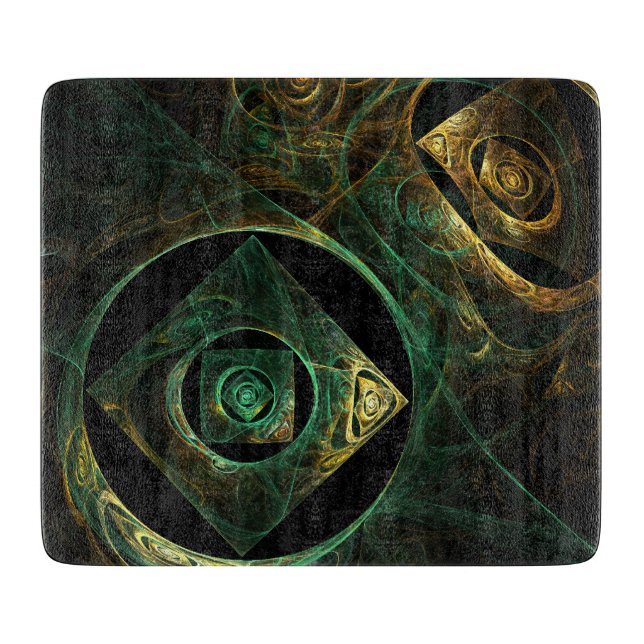 Planche À Découper Vibrations magiques Rectangle d'art Abstrait (Devant)