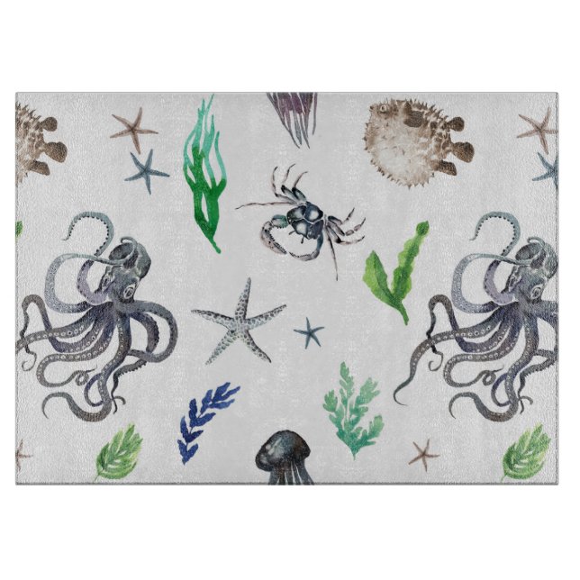PLANCHE À DÉCOUPER VIE MARINE (Devant)