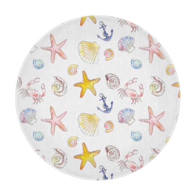 Planche À Découper Vie marine et Ancres (Devant)