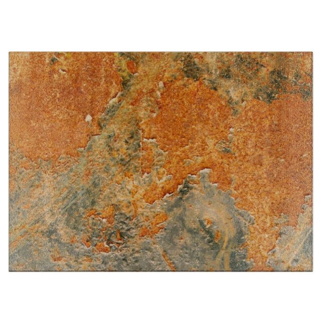 Planche À Découper Vieux métal corrodé rouillé de fer (Devant)