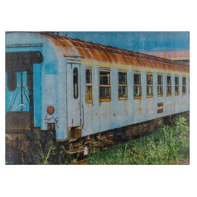 Planche À Découper Vieux train (Devant)