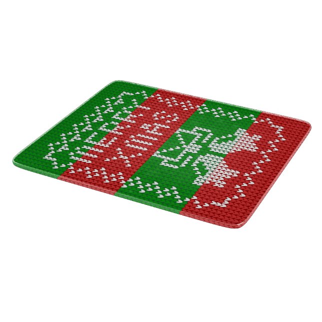 Planche À Découper Vilain pull motif sonnettes Joyeux fils Xmas (Coin)