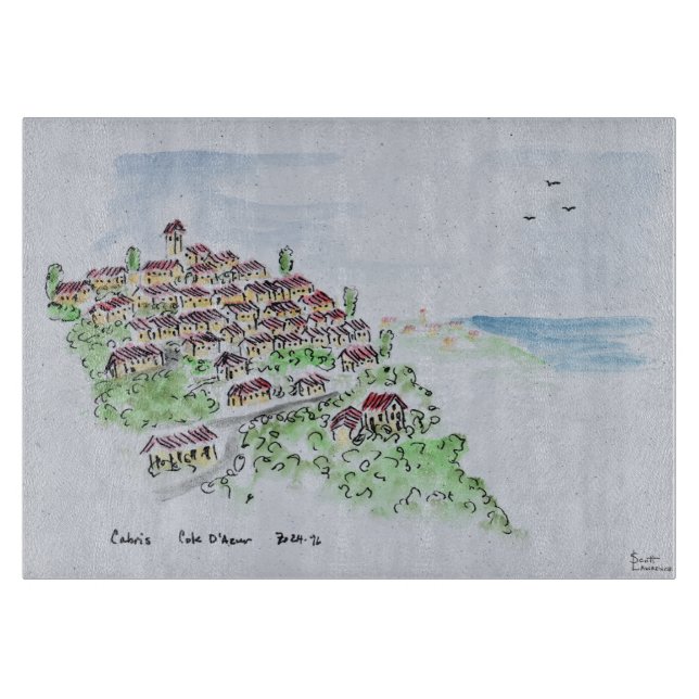 Planche À Découper Village perché de Cabris | Provence, France (Devant)