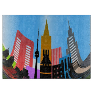 PLANCHE À DÉCOUPER VILLE