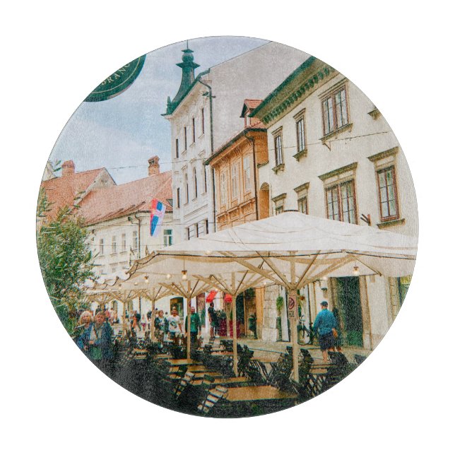 Planche À Découper Ville de Ljubljana (Devant)