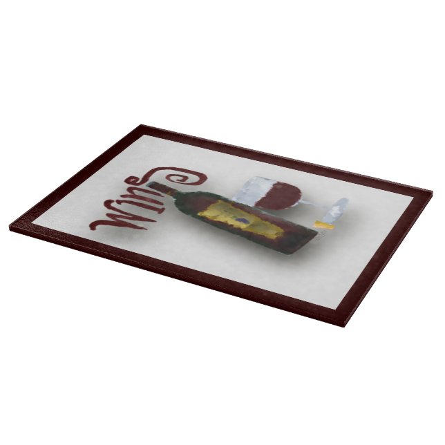 Planche À Découper Vin rouge (Coin)